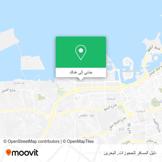 خريطة دليل المسافر للحجوزات