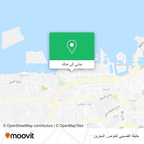 خريطة خليفة القصيبي للغوص