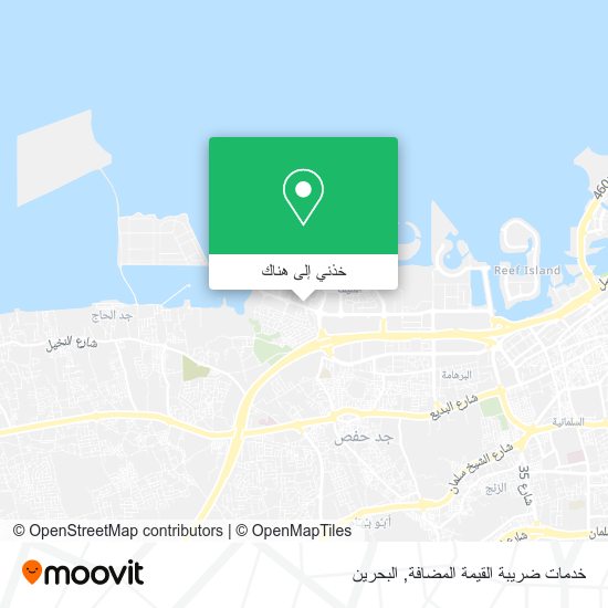 خريطة خدمات ضريبة القيمة المضافة
