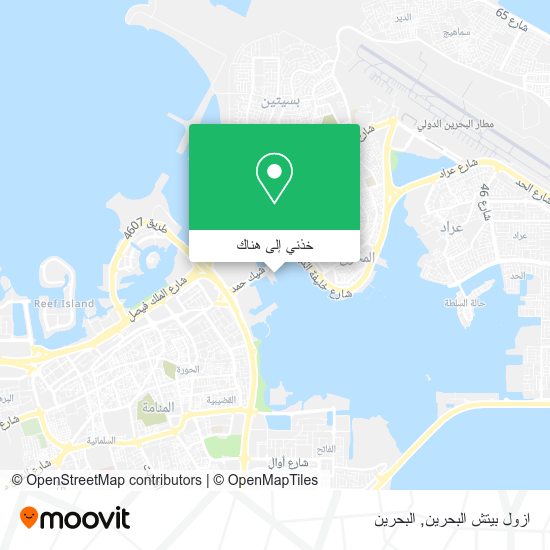 خريطة ازول بيتش البحرين