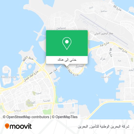 خريطة شركة البحرين الوطنية للتأمين