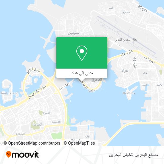 خريطة مصنع البحرين للخيام