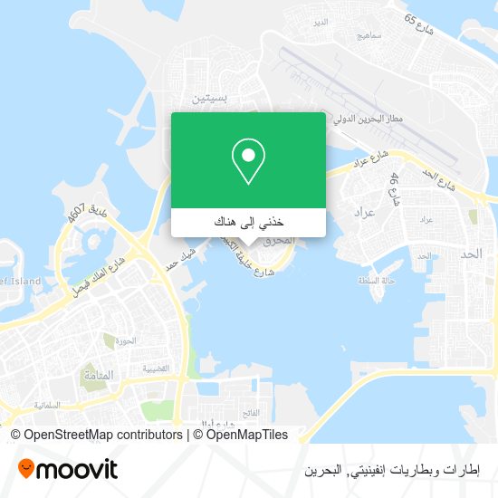 خريطة إطارات وبطاريات إنفينيتي