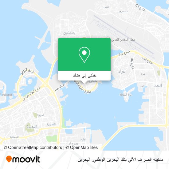 خريطة ماكينة الصراف الآلي بنك البحرين الوطني