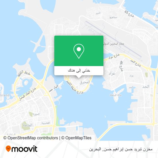 خريطة مخزن تبريد حسن إبراهيم حسن