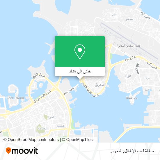 خريطة منطقة لعب الأطفال