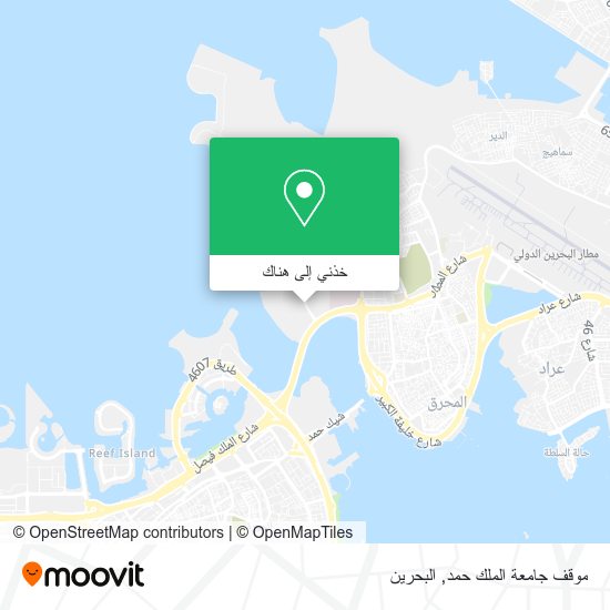 خريطة موقف جامعة الملك حمد