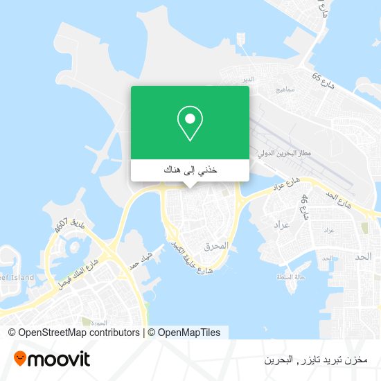 خريطة مخزن تبريد تايزر