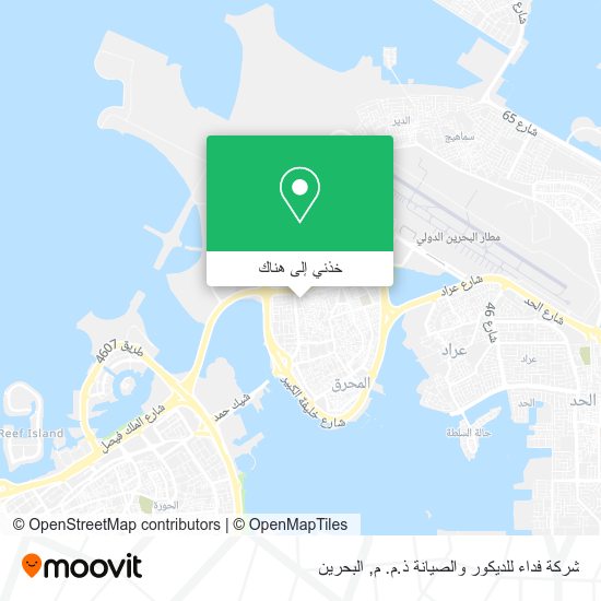 خريطة شركة فداء للديكور والصيانة ذ.م. م