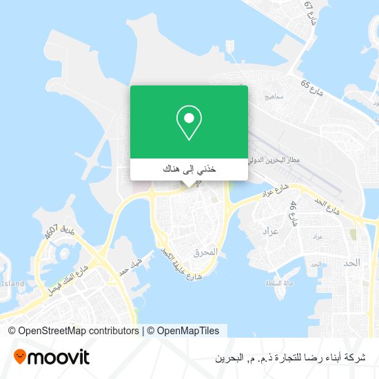 خريطة شركة أبناء رضا للتجارة ذ.م. م
