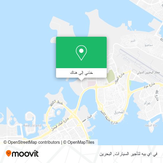خريطة في اي بيه لتأجير السيارات
