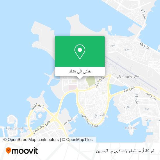 خريطة شركة أزما للمقاولات ذ.م. م