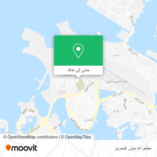 خريطة مطعم آغا جان