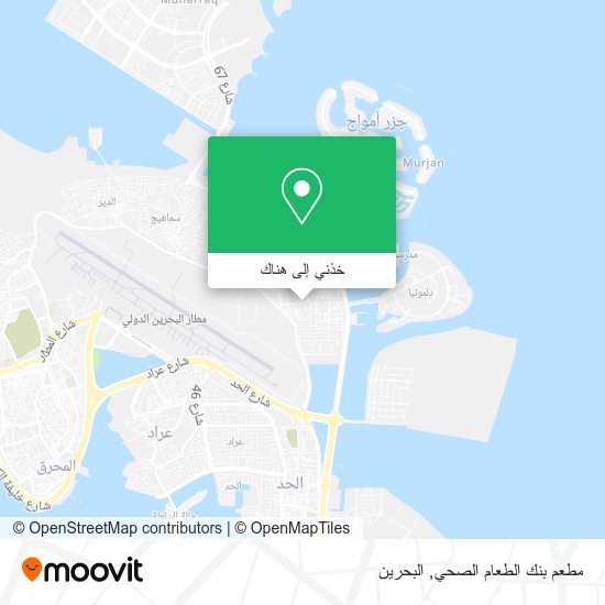 خريطة مطعم بنك الطعام الصحي