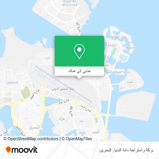 خريطة بركة واستراحة دانة الدنيا