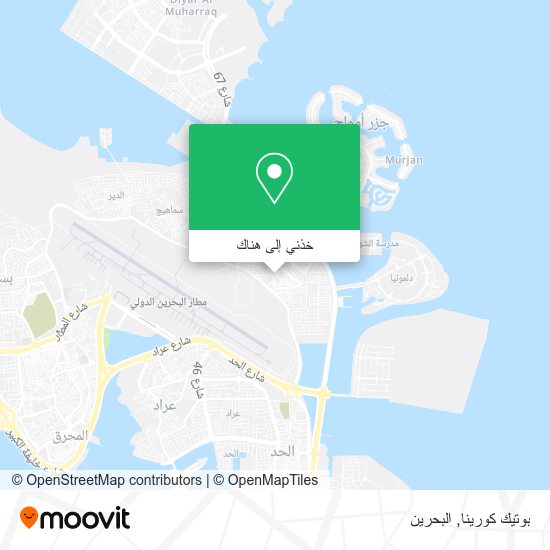 خريطة بوتيك كورينا