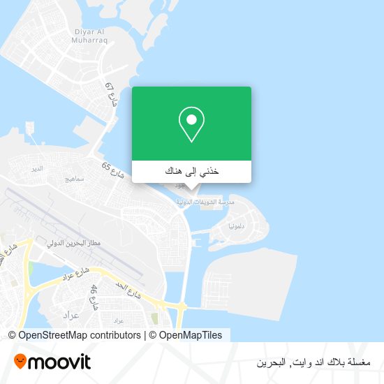 خريطة مغسلة بلاك اند وايت