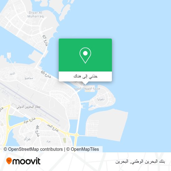 خريطة بنك البحرين الوطني