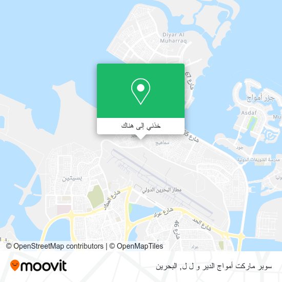 خريطة سوبر ماركت أمواج الدير و ل ل