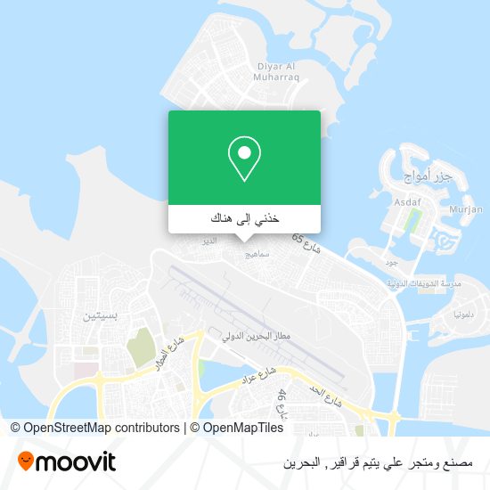 خريطة مصنع ومتجر علي يتيم قراقير