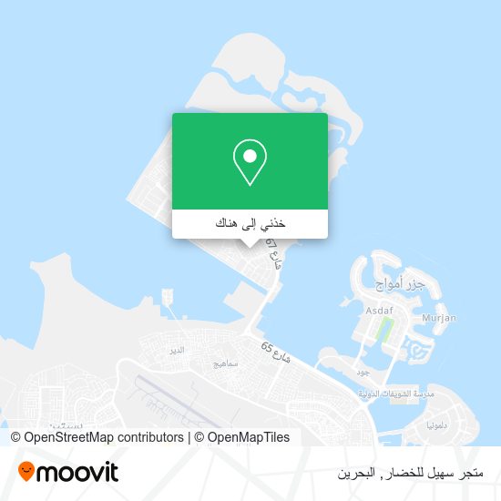 خريطة متجر سهيل للخضار