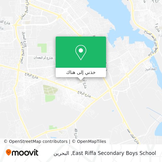 خريطة East Riffa Secondary Boys School