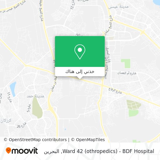 خريطة Ward 42 (othropedics) - BDF Hospital