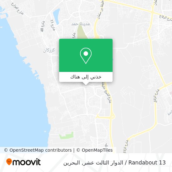 خريطة Randabout 13 / الدوار الثالث عشر