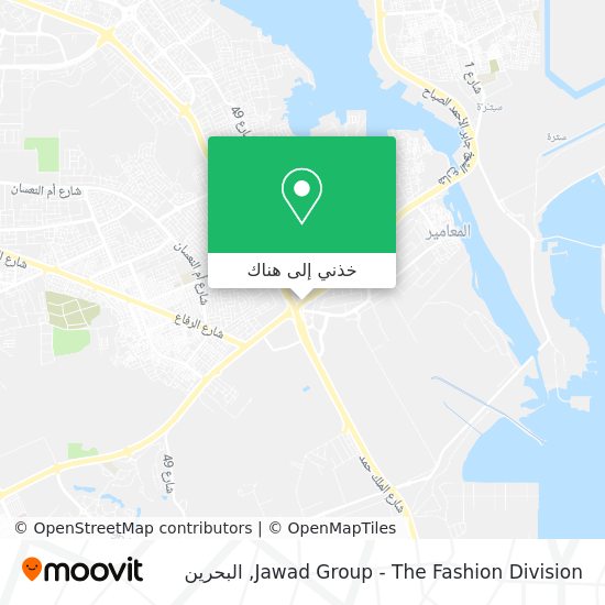 خريطة Jawad Group - The Fashion Division