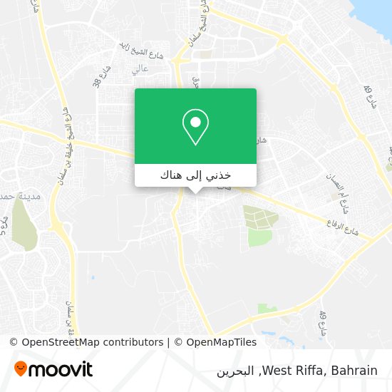 خريطة West Riffa, Bahrain