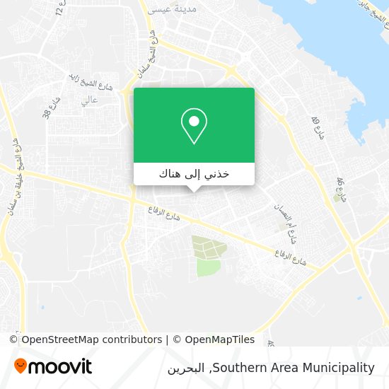 خريطة Southern Area Municipality