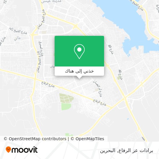 خريطة برادات عز الرفاع