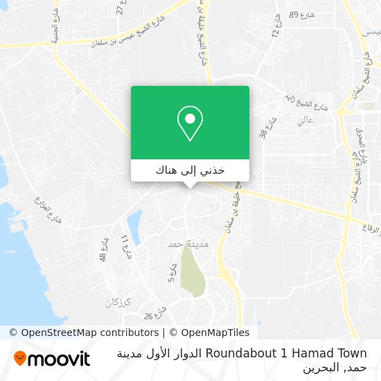خريطة Roundabout 1 Hamad Town الدوار الأول مدينة حمد