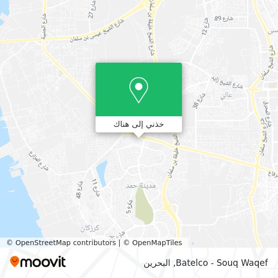 خريطة Batelco - Souq Waqef