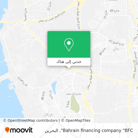 خريطة Bahrain financing company "BFC"