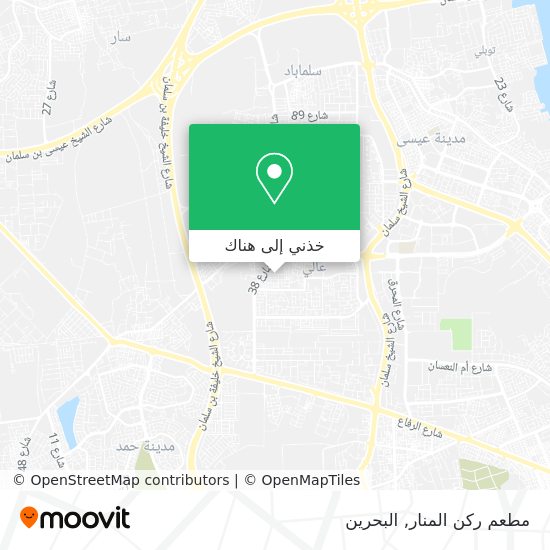 خريطة مطعم ركن المنار