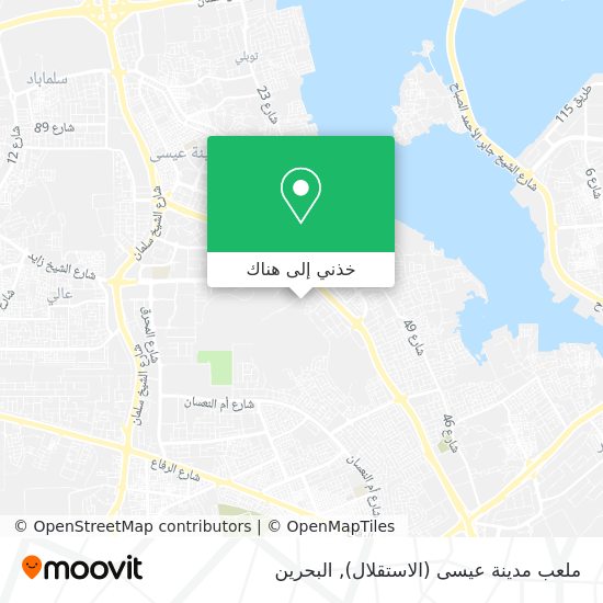 خريطة ملعب مدينة عيسى (الاستقلال)