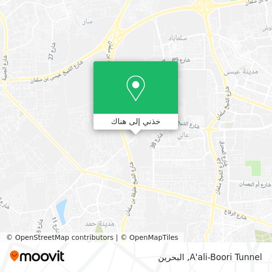 خريطة A'ali-Boori Tunnel