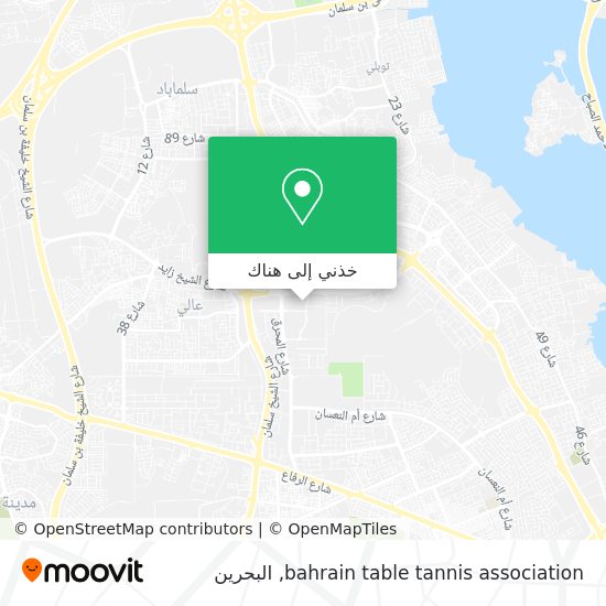 خريطة bahrain table tannis association