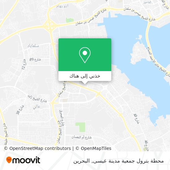 خريطة محطة بترول جمعية مدينة عيسى
