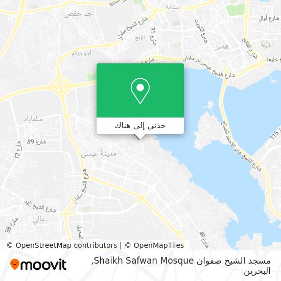 خريطة مسجد الشيخ صفوان Shaikh Safwan Mosque