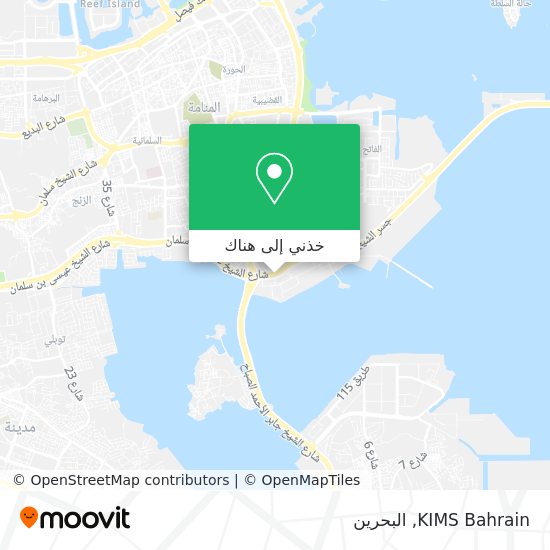 خريطة KIMS Bahrain