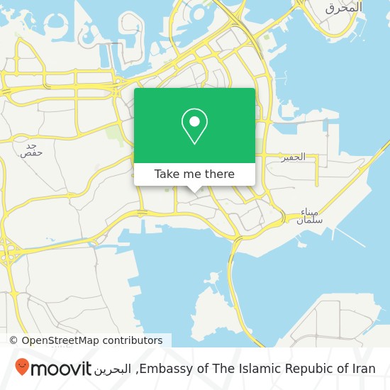 خريطة Embassy of The Islamic Repubic of Iran