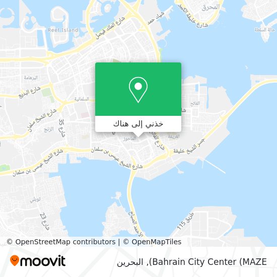 خريطة Bahrain City Center (MAZE)