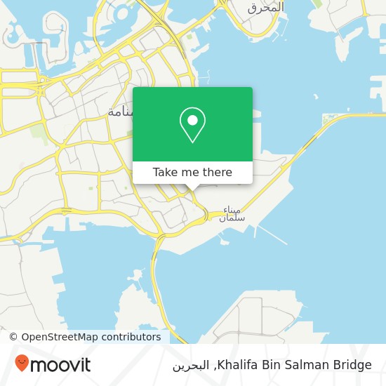 خريطة Khalifa Bin Salman Bridge