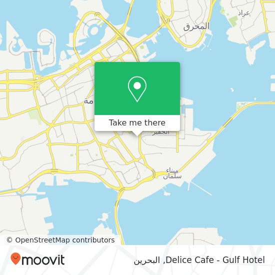 خريطة Delice Cafe - Gulf Hotel