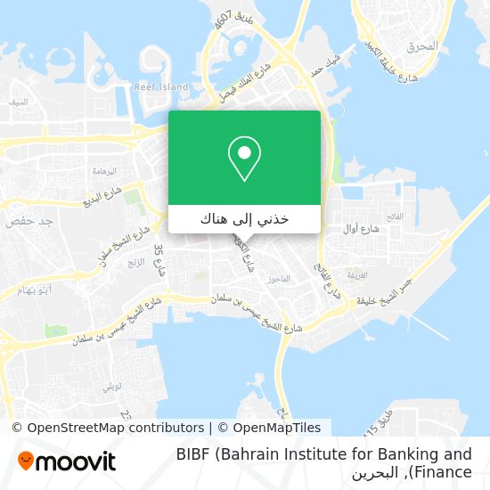 خريطة BIBF (Bahrain Institute for Banking and Finance)