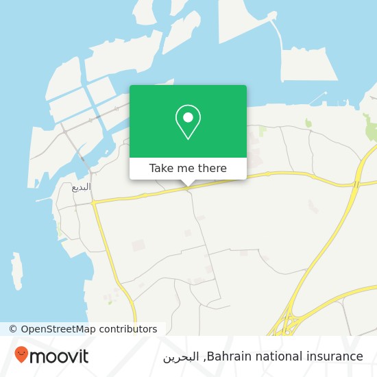 خريطة Bahrain national insurance