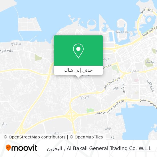 خريطة Al Bakali General Trading Co. W.L.L.