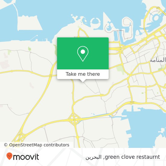 خريطة green clove restaurnt